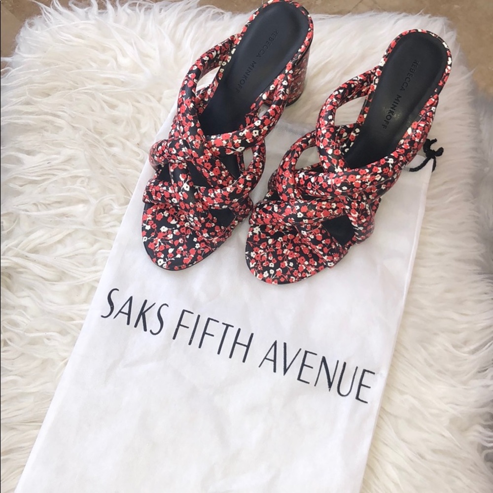 HP🎉 Rebecca Minkoff Amandine Floral Heel Mules